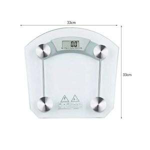 BILANCIA PESA PERSONE DIGITALE DA BAGNO 180kg LCD VETRO TRASPARENTE 