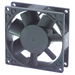 VENTOLA ASSIALE SUPPORTO BRONZINE 24Vdc 80X80X25 mm