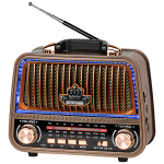 RADIO FM PORTATILE stile retro' CON BLUETOOTH | USB | microSD mod. KM0833
