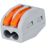 CONNETTORE RAPIDO SENZA VITI 2 POLI per cavi 0,08-2,5 mm²