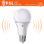 LAMPADA LED GOCCIA 9W CON CREPUSCOLARE 2 LATI LUCE CALDA conf. 2pz