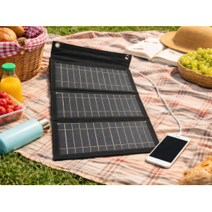 PANNELLO SOLARE PORTATILE DA 20 W, TAPPETINO PIEGHEVOLE, CARICABATTERIE SOLARE USB