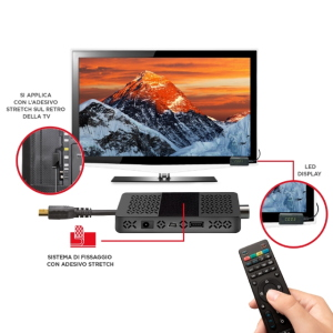 DECODER DVB-T2 HEVC 10BIT PER RETRO TV 