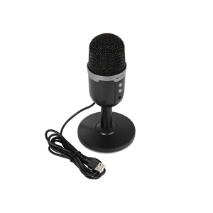 MICROFONO USB DA STUDIO CON SUPPORTO A LED 