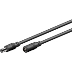 CAVO DI PROLUNGA DC CON SPINA E PRESA Ø5.5 - 2.1  1 m nero