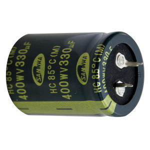 CONDENSATORE ELETTROLITICO 330uF 400V  SNAP IN Ø30xh40mm