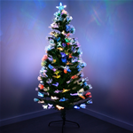 ALBERO DI NATALE 150CM LED FIBRA OTTICA RGB