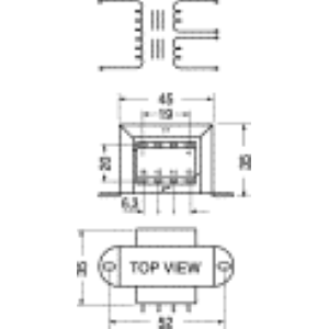 TRASF. ALIMENTAZIONE  2,5VA 15+15V DOPPIO SECONDARIO 